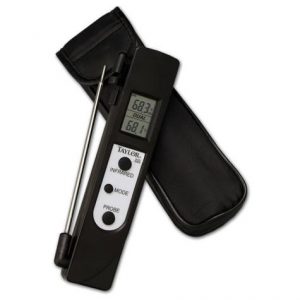 Dual contact and infr-red thermometer